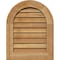 Ekena Millwork Round Top Gable Vnt Non-Functional Western Red Cedar Gable Vnt w/Decorative Face Frame, 16"W x 28"H GVWRT16X2802RDUWR - alternate 1
